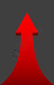黑色背景的红箭头上箭头表设计图片