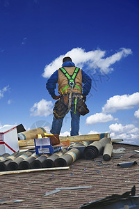屋顶维修的屋顶承包商承包商修复带状疱疹的损图片