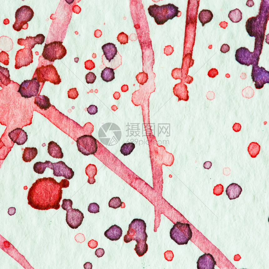 雇用关闭水彩纸纹理上的水彩画用作背景图片