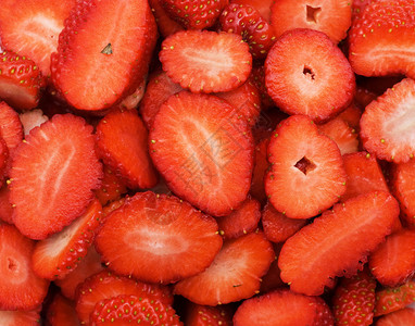 特写切草莓质地的背景图片