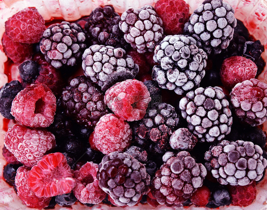 冷冻混合水果图片