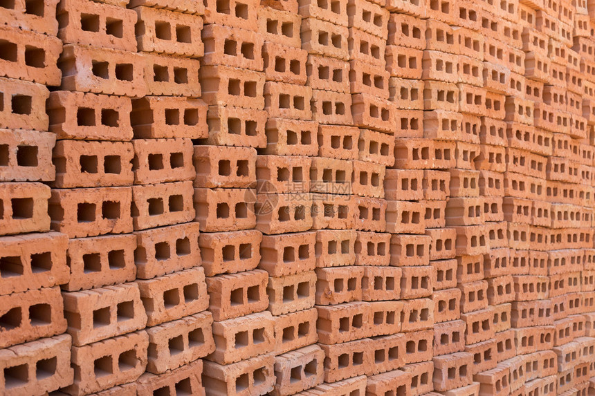 住宅建筑工地业用砖堆工业背景图像图片