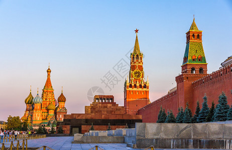 圣巴西尔大教堂列宁陵墓和克里姆林宫图片