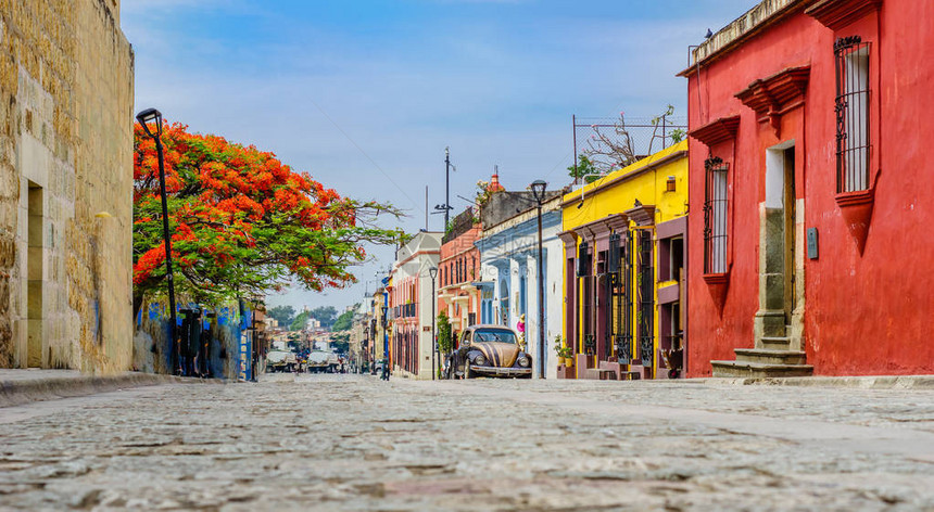 有关墨西哥瓦哈卡市旧城殖民图片