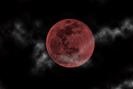 血月与云背景图片