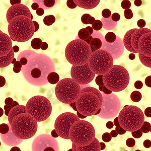 显微镜中红细胞的无缝背图片
