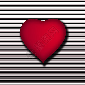 Grunge背景与大红色的心背景图片