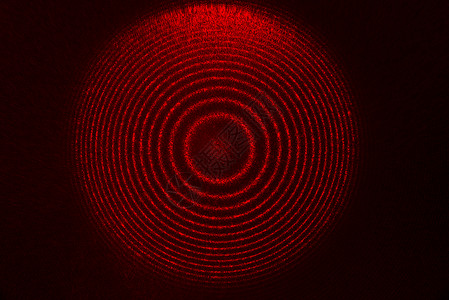 连贯性真实氦氖气体激光通过标准具法布里珀罗的干涉图案插画