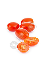 一堆葡萄番茄番茄切片图片
