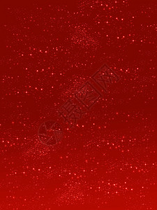 红色天空与星的背景插图背景图片