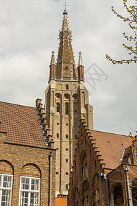 比利时布鲁格联合国教科文组织镇我们的圣母教堂图片