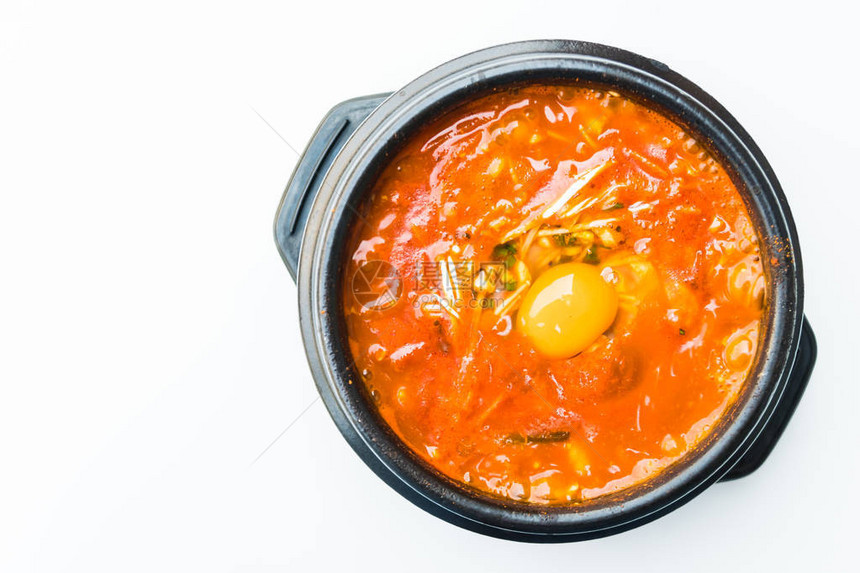 黑碗韩国辣汤图片