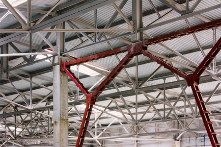 屋顶生产设施金属板架图片