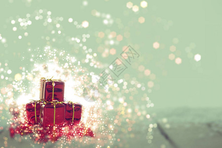 圣诞节背景带有红色礼品背景图片