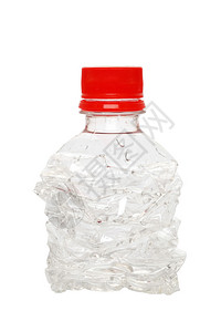 一个破碎的塑料水瓶图片