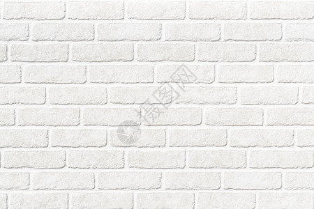 白色石砖墙纹理和无缝背景图片