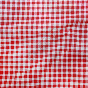 红色和白色野餐毯的简要背景纹理红背景图片