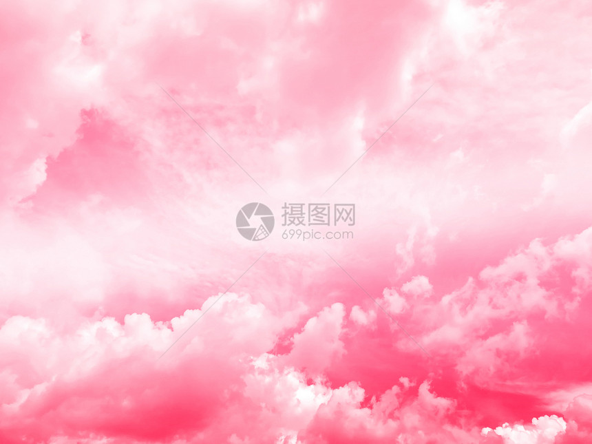天空和云背景粉图片