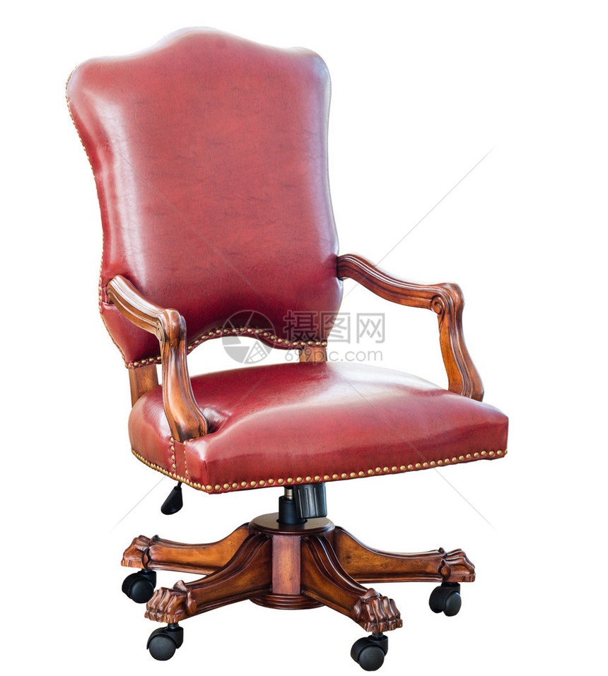 装饰古典风格的红皮椅红皮椅图片