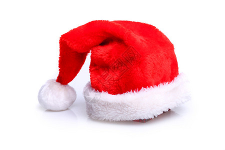 红色的圣诞老人帽背景图片