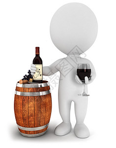 红酒法国鹅肝3d白红葡萄酒饮料孤立的白背景设计图片