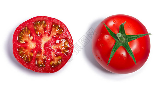 新的成熟的西红柿图片