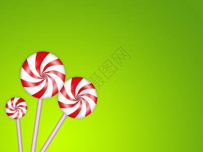 味鲜带有红色条纹的甜糖果插图设计图片