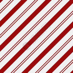 无缝且重复的红色和白色条纹织物背景图片