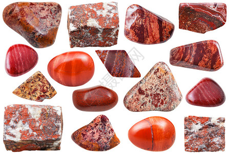 一组天然矿物石头图片
