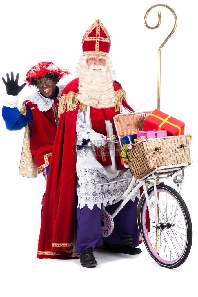 Piet黑皮特是荷兰传统Sinterklaas的一部分图片