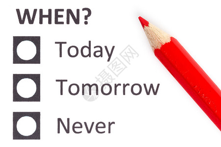 红铅笔选择在今天明天和永远图片