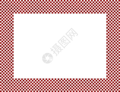 红色和白色钻石框架背景图片