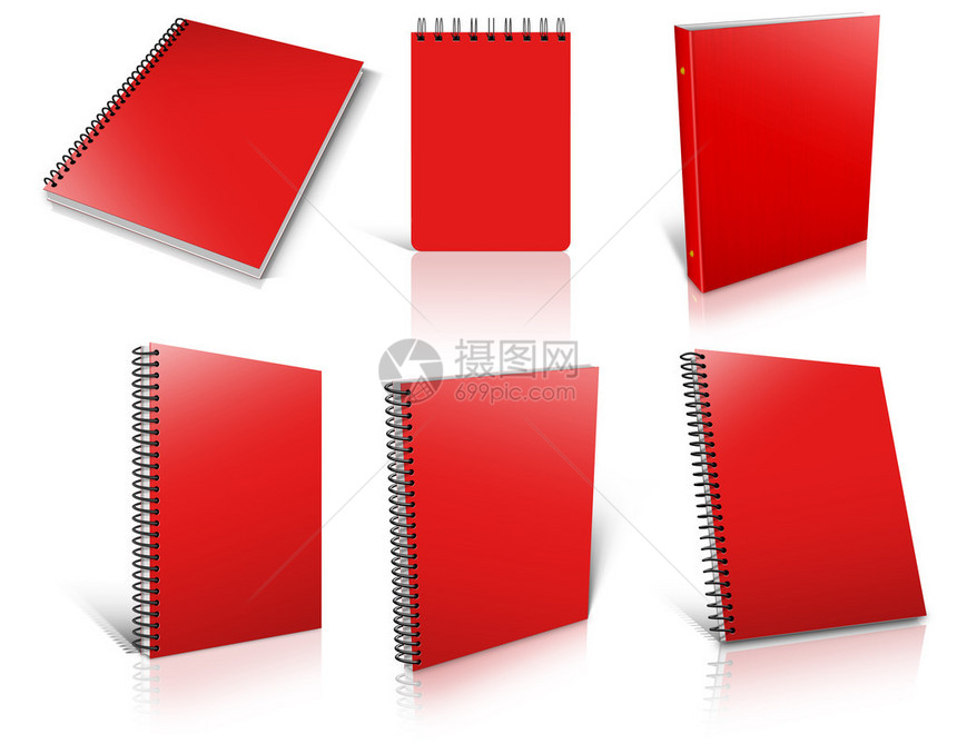 白纸上写着六个红色螺旋白纸条准图片