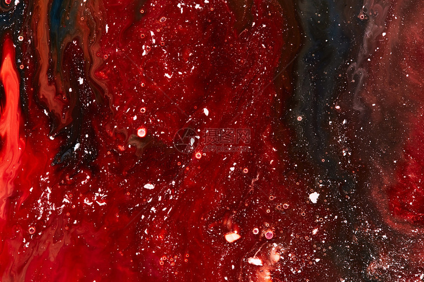 抽象油漆背景丙烯酸红色纹理图片