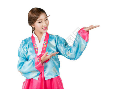 韩国女Hanbok是韩国传统服装图片