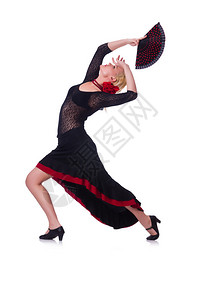 跳传统舞蹈的女舞者图片