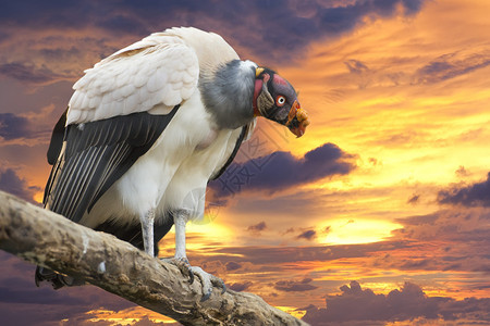 sarcoramphus爸秃鹫鹰肖像图片