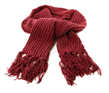 红冬围巾厚羊毛图片