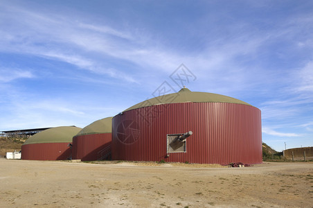 沼气厂新建筑背景图片
