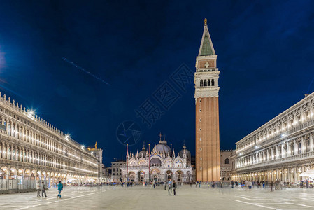 意大利威尼斯的社会宗教和政治中心标志圣马可广场图片