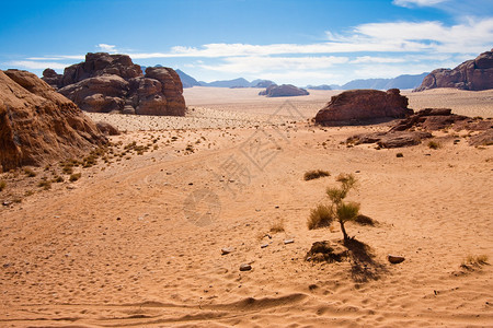 约旦WadiRum沙漠保留图片