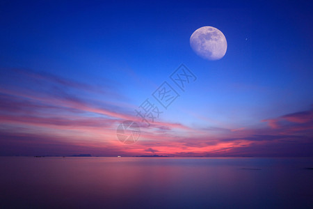 月光碧海火天长曝光技术图片