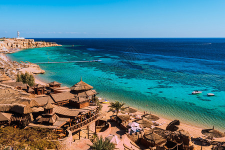 埃及沙姆伊赫西奈的红海沿岸地带高清图片