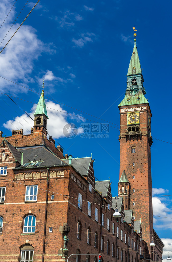 哥本哈根市政厅塔丹麦图片