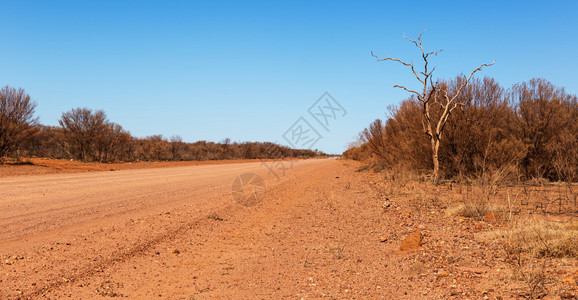 在澳洲的荒凉景象位于昆士图片
