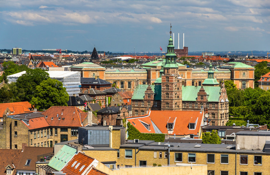 从哥本哈根圆塔看罗森堡城图片