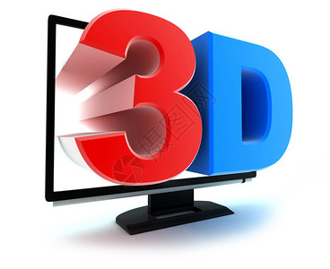 TV3d符号在3d中背景图片