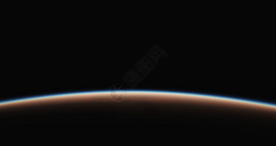 从行星轨道风景的日出图片