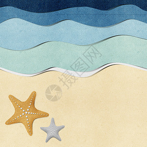 海星在海滩上的海图片
