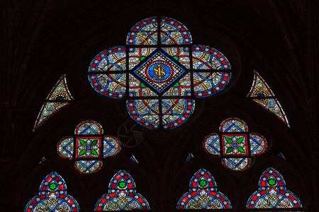 圣母教堂教科文组织世界遗产地点内有彩色玻璃窗图片